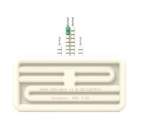 Керамический инфракрасный излучатель HFE 0.5 кВт/230 В; 122 × 60 мм; Провод 100 мм; с термопарой