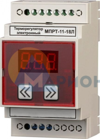 Терморегулятор МПРТ-11-18 1 кВт с датчиком температуры КТУ (DIN, цифровое управление)